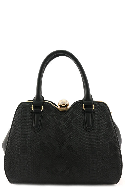 Cocktail Black Animal Print Tote Bag