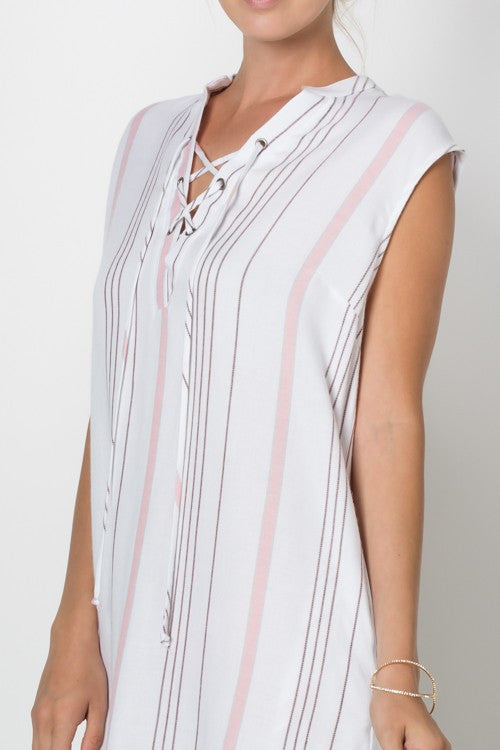 Resort Casual Tunique Multi-Color Dress