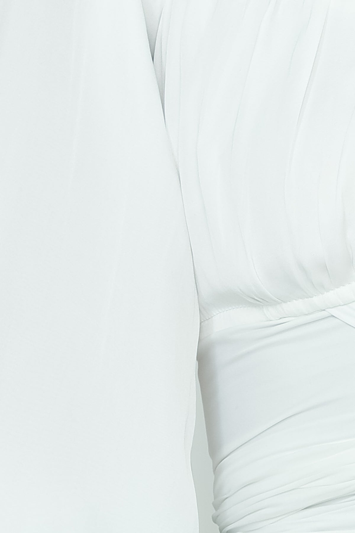 Elegant Off Shoulder White Tie-Up Ruffle Crop Top with Bell Sleeve