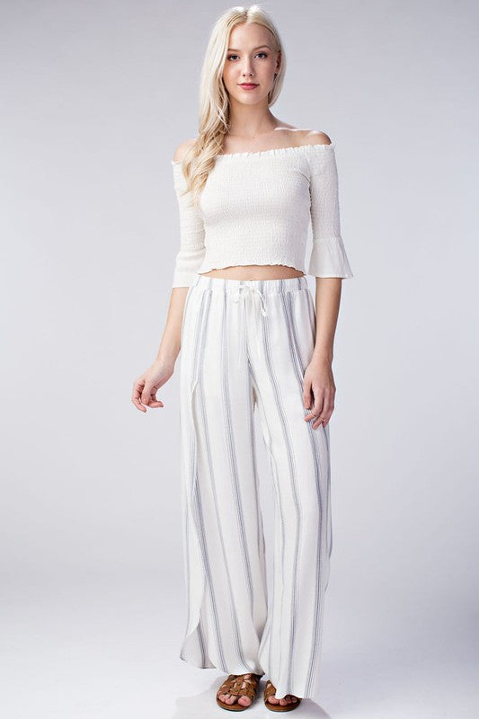 Summer Blue Marine Cut Out Pants