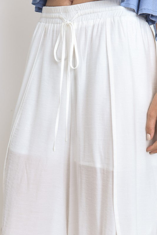 Summer White Cut Out Pants
