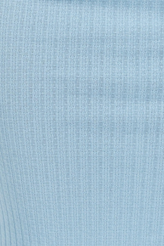 Fashion Blue Strap Bodycon Tie-up Dress