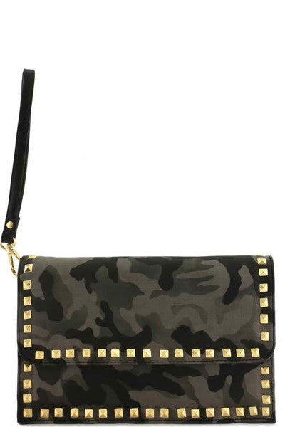 Fashion Clutch Bag Army Gold