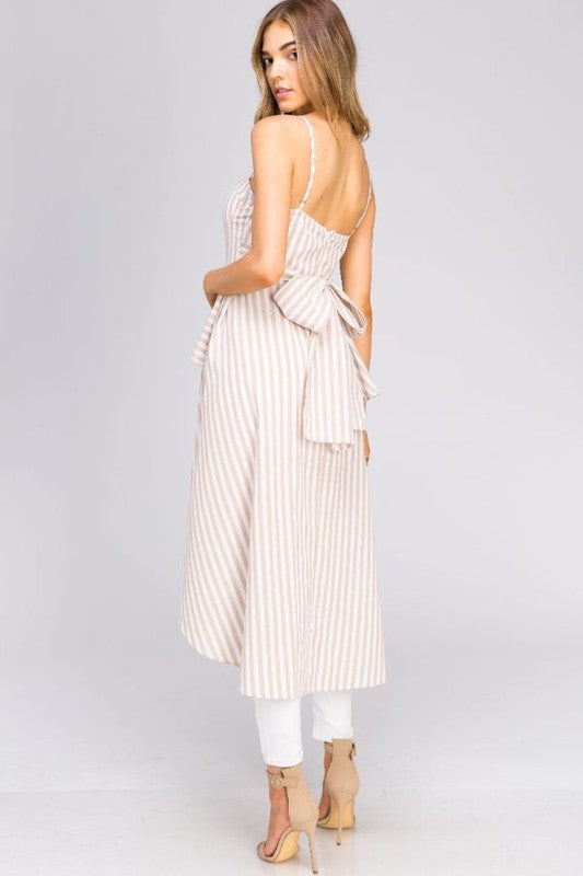 Fashion Summer Strap Beige Marine Ruffle High Low Top
