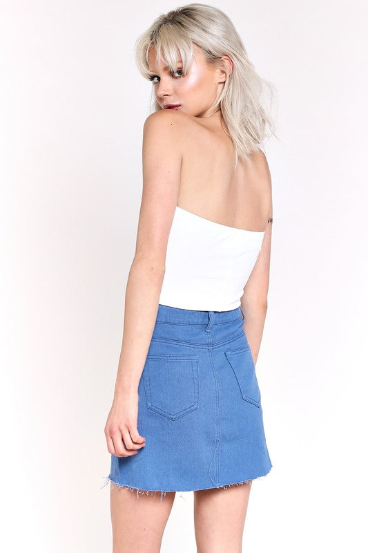 Fashion Deep Front V-Neck White Bodysuit
