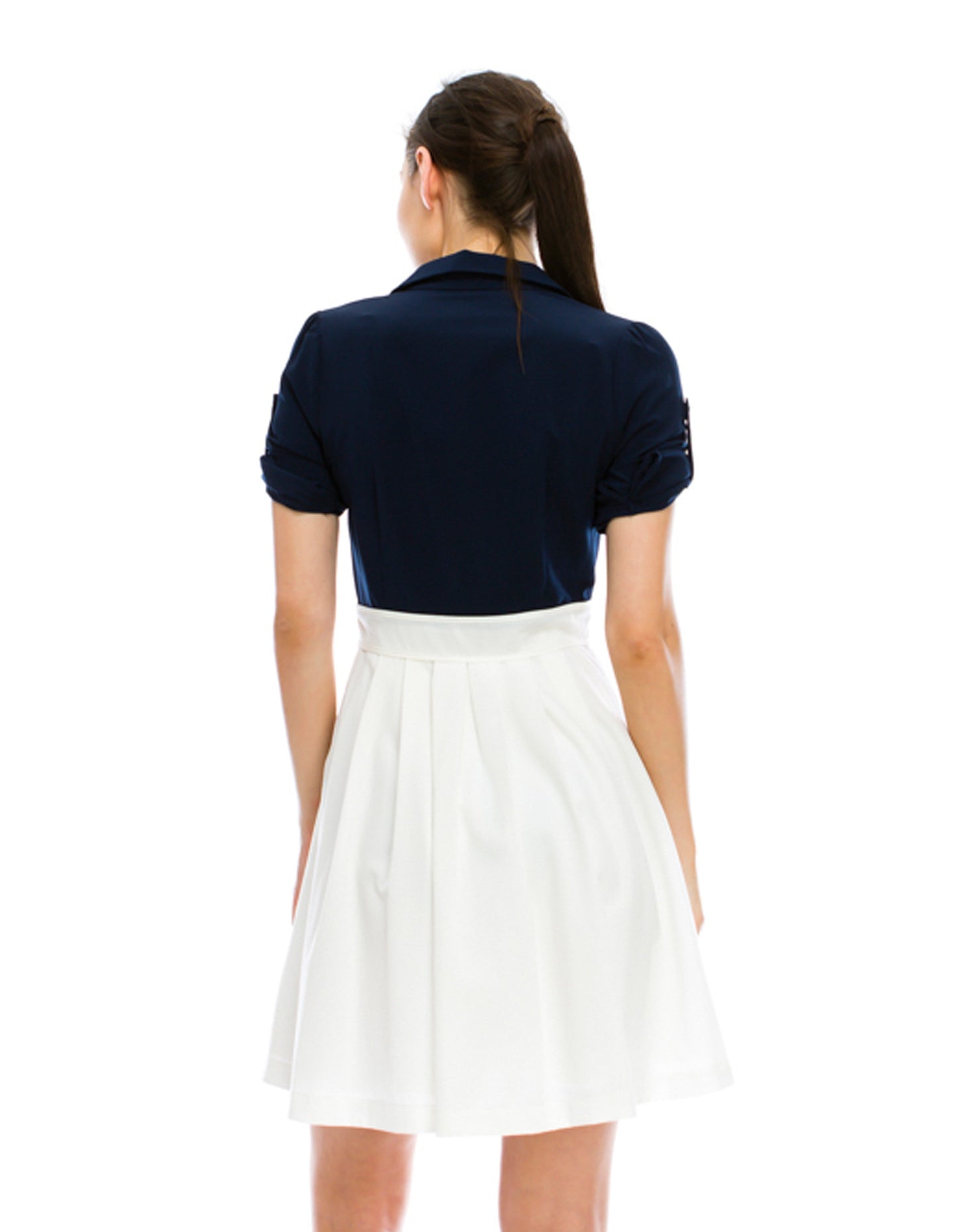 Blue White Shirt Dress