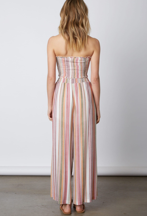 Summer Multi-Color Marine Tie-Up Cut Out Pants