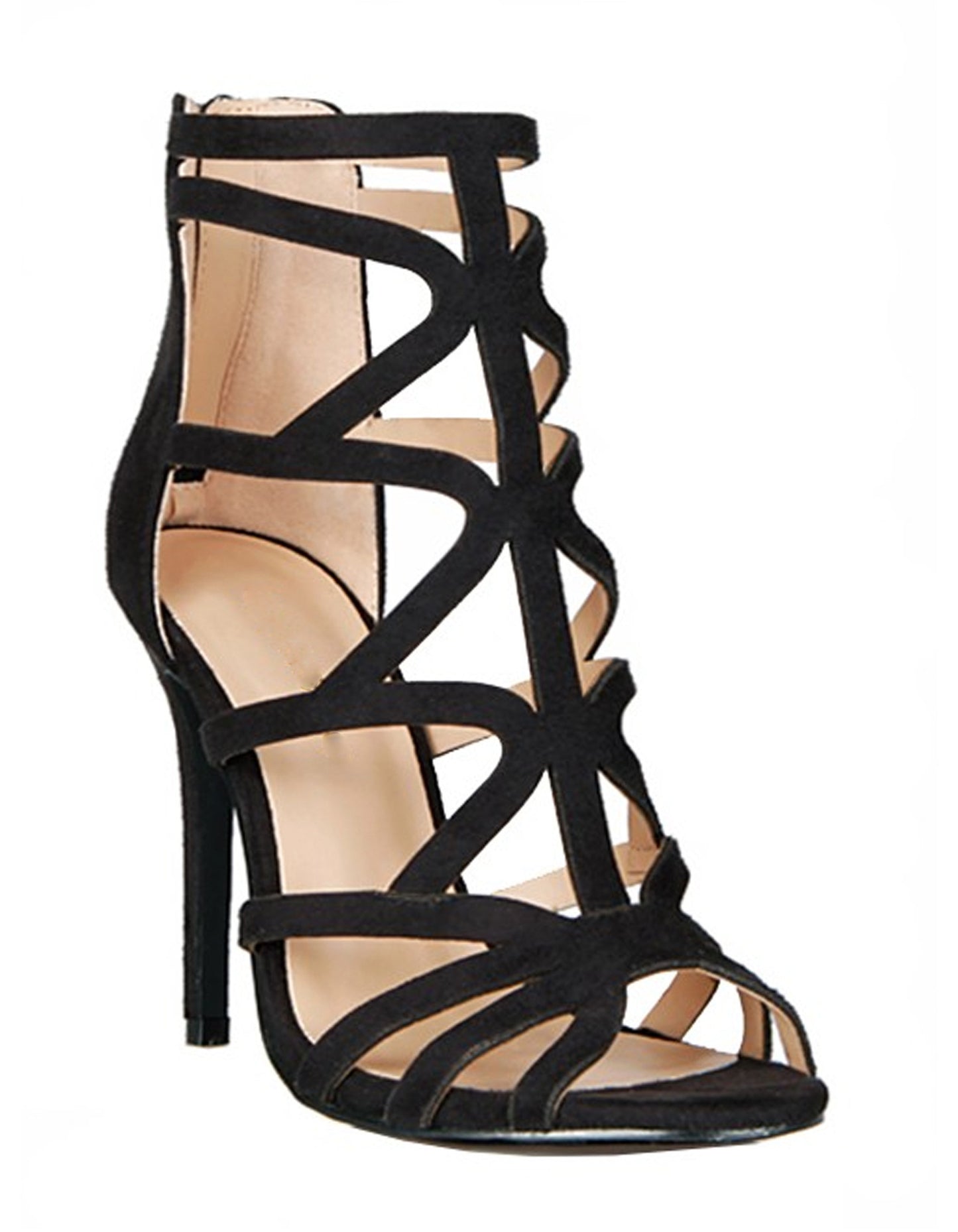 Elegant Black Gladiator Heels