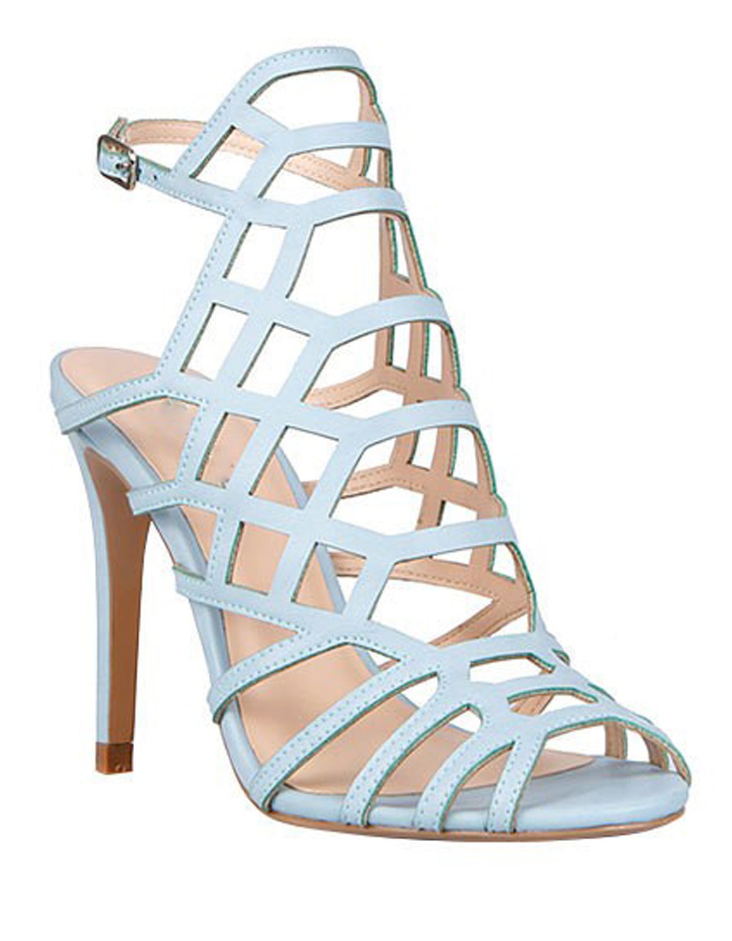 Elegant Geometric Blue Ocean Heels