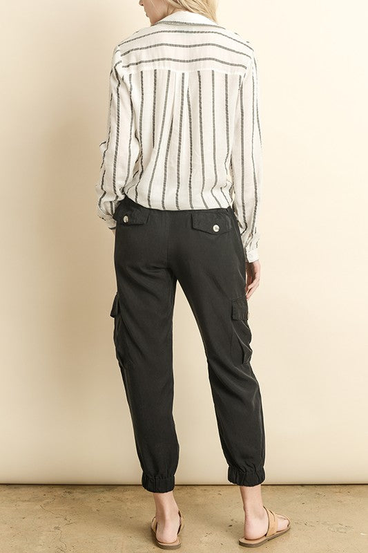 Fashion Black Cargo Pants
