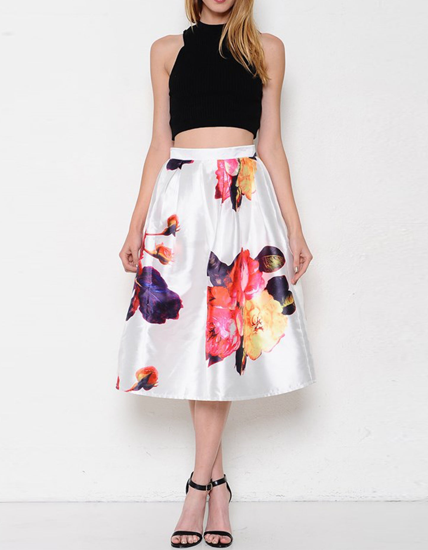 Floral A-Line Skirt