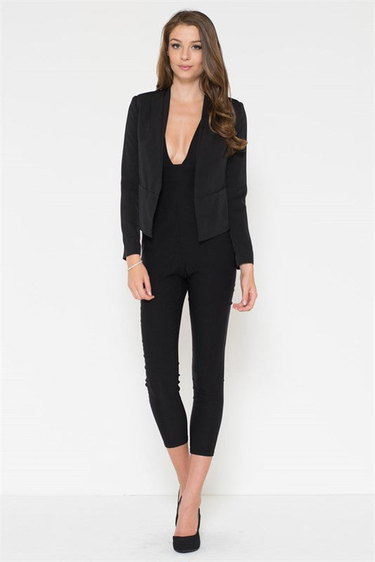 Elegant Black Blazer Jacket