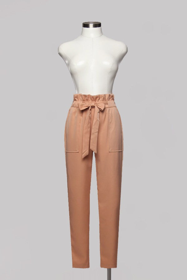 Fashion High Waisted Rose Pants