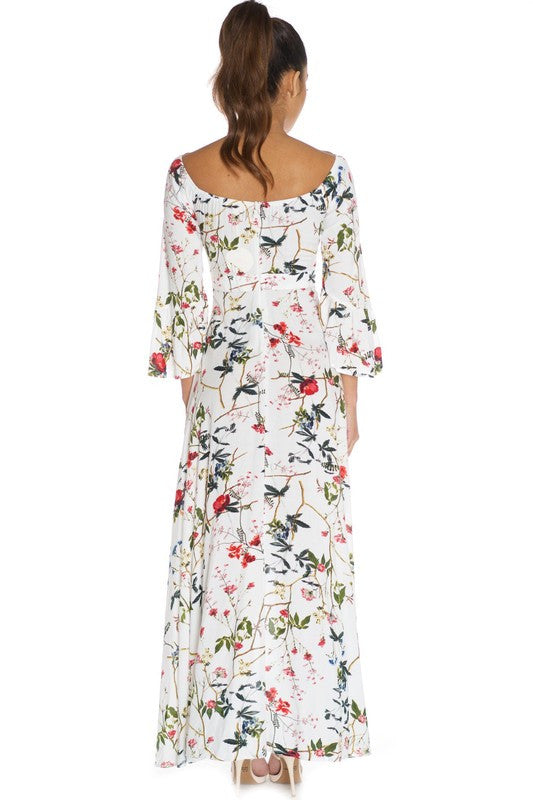 Elegant Floral Maxi Dress