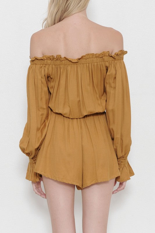 Fashion Honey Off Shoulder Romper