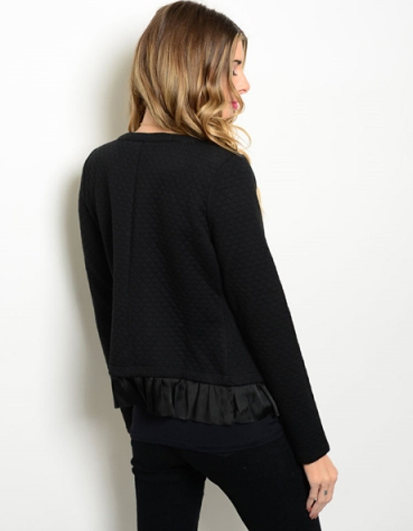 Mixed Pattern Black White Jacket