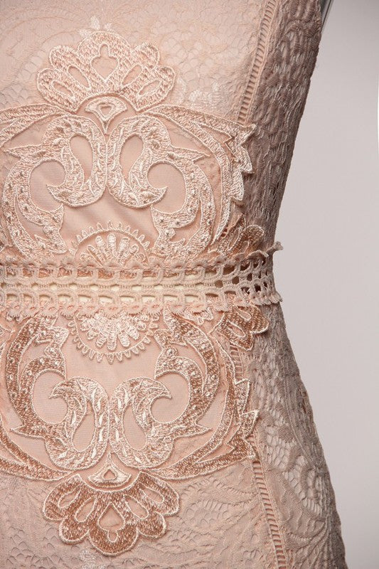 Blush Elegant Cocktail Dress