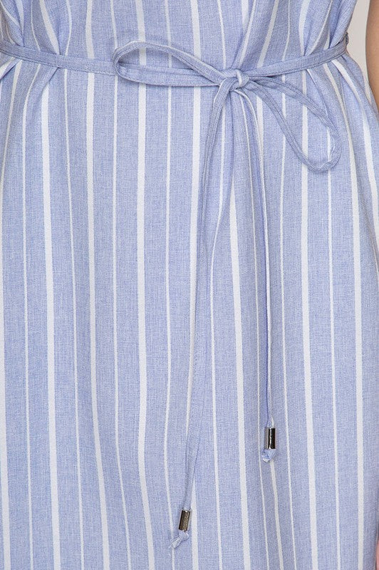Fashion Marine Strap Blue Dress