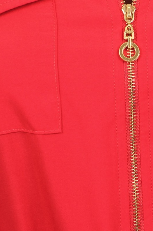 Fashion Red Shirt Dress