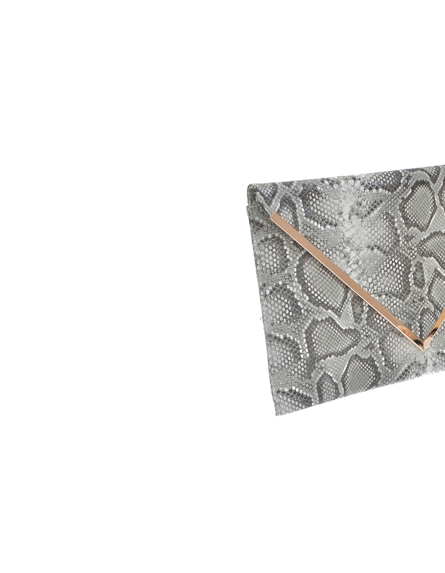 Snake Skin Enveloppe Clutch