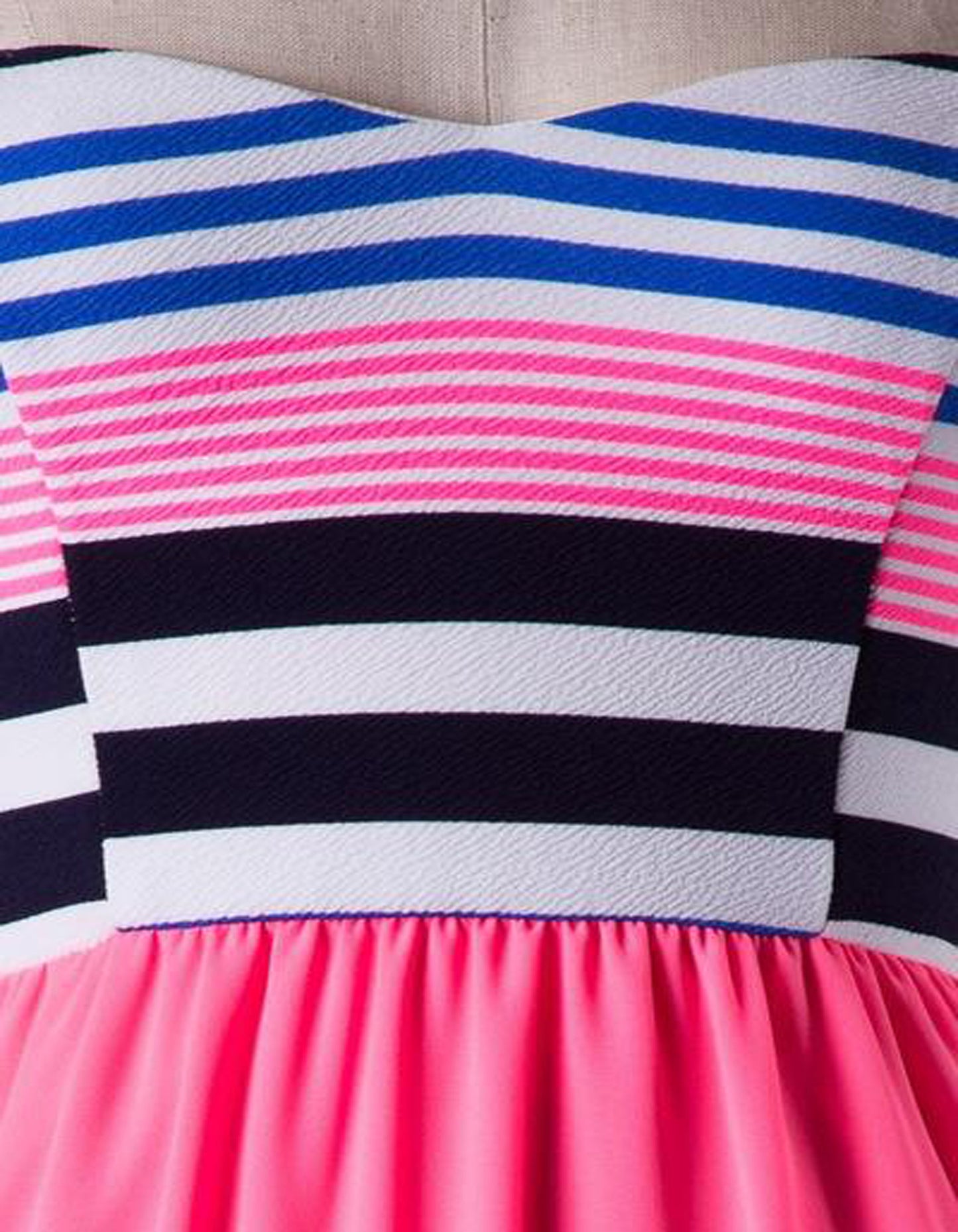 Summer Strapless Neon Pink Print Maxi Dress