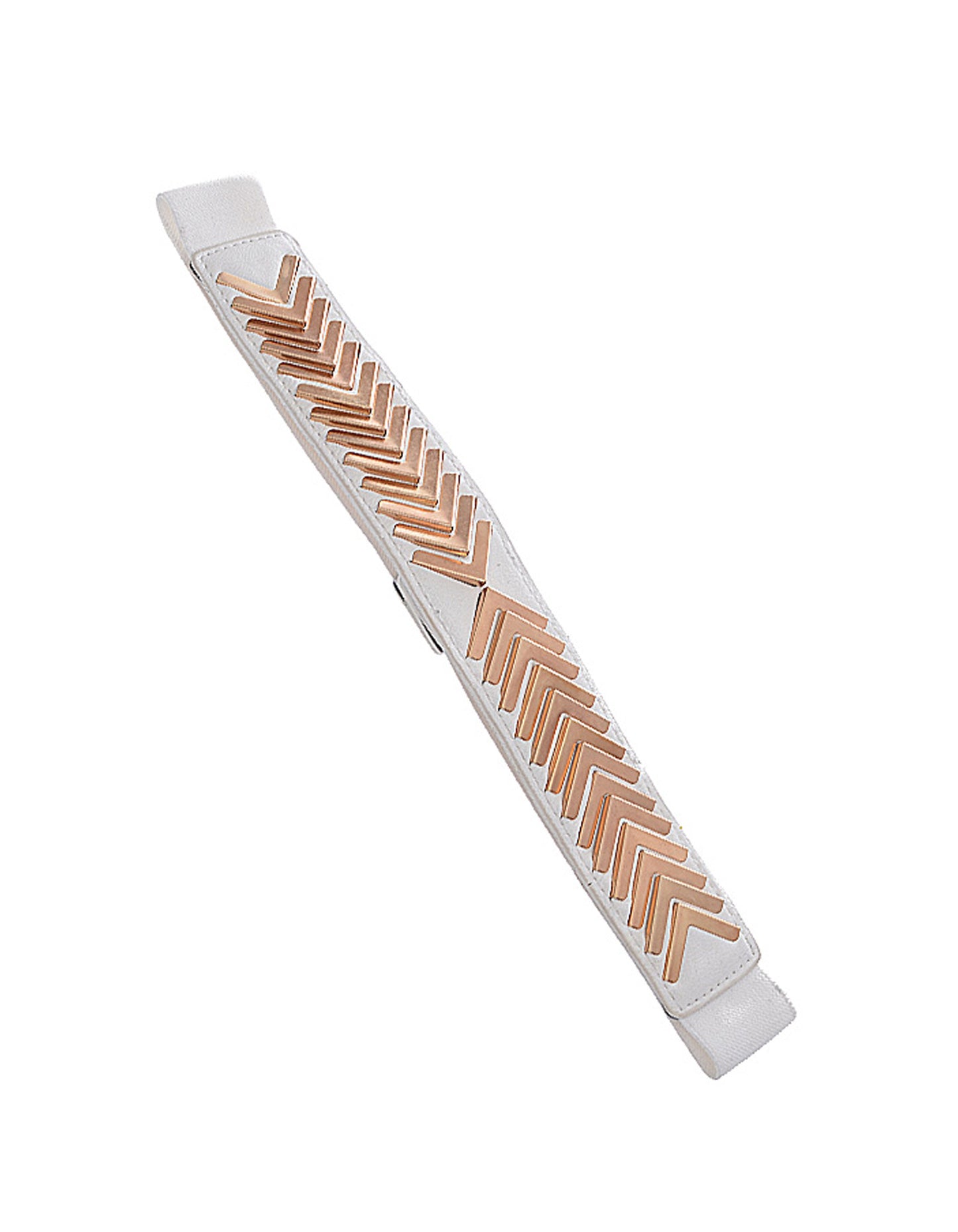 Triangle Pattern White Belt