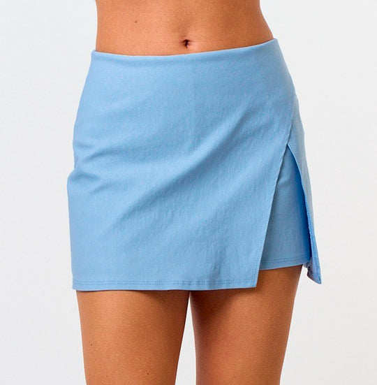 Fashion Chambray Mini Skort