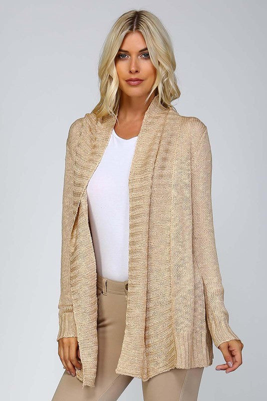 Elegant Fashion Gold Cardigan