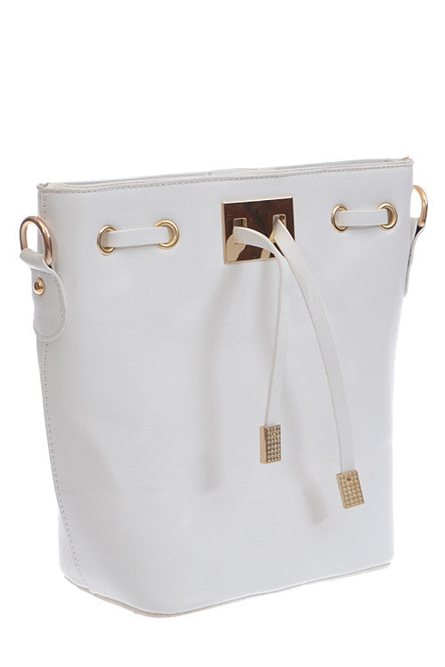 Elegant White Gold Clutch