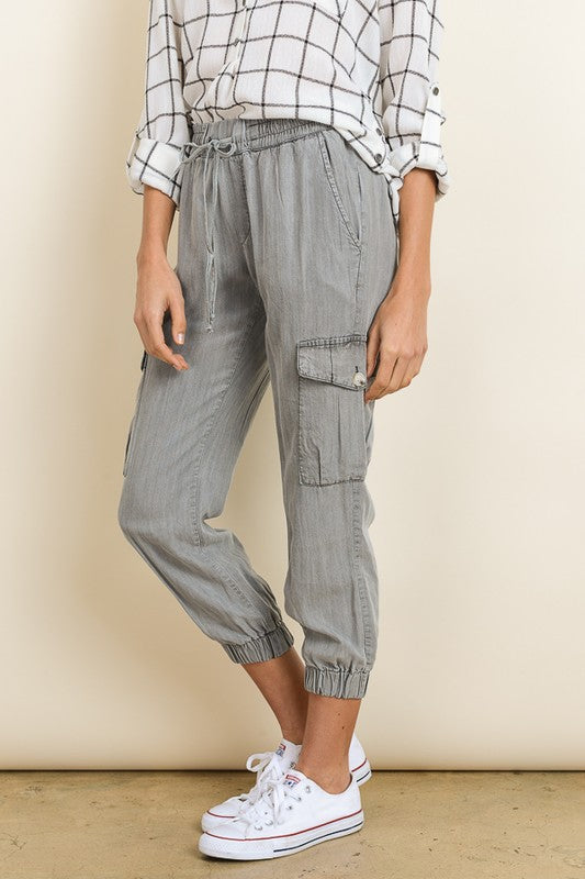 Fashion Grey Cargo Pants
