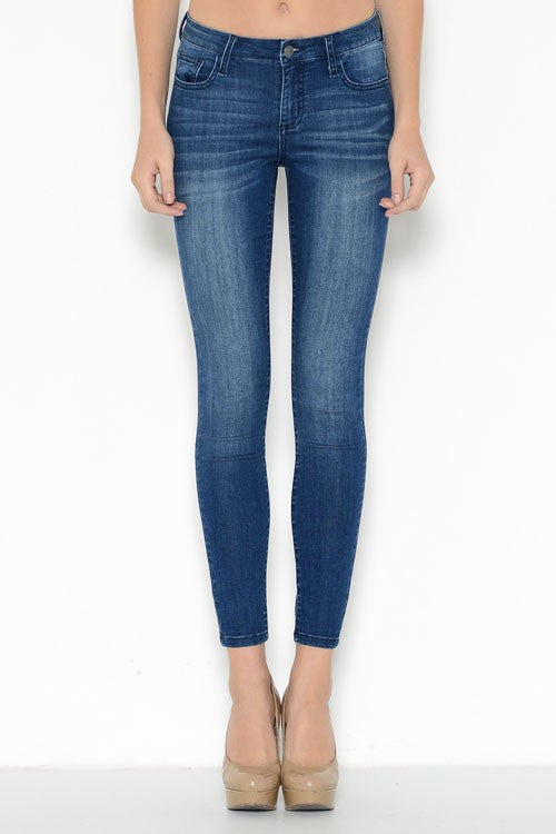 Skinny Jean with Dark Blue Wash