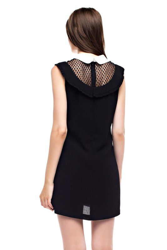 black lace dress with white collar Buy Boden Black Collar Button Lace Dress from Next USA