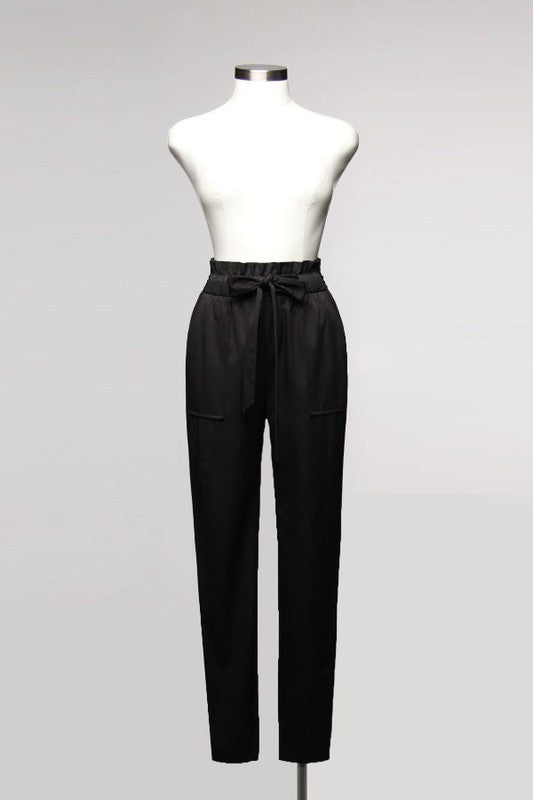 Fashion High Waisted Black Pants