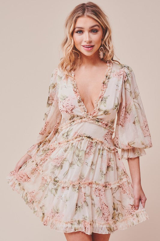 zimmermann prima floating cut out dress Zimmermann Prima Floating Cut Out Dress in Peach Floral