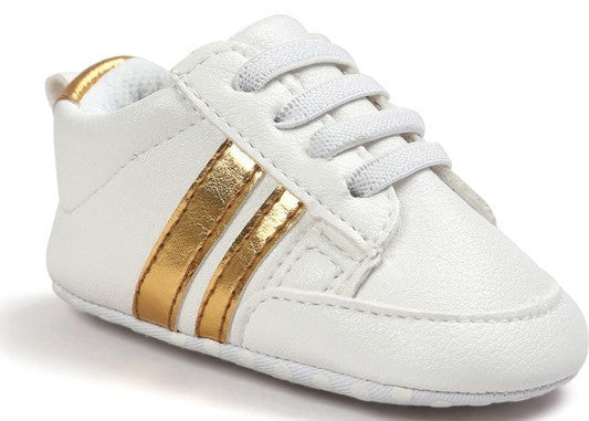 Fashion White Gold Baby Sneaker