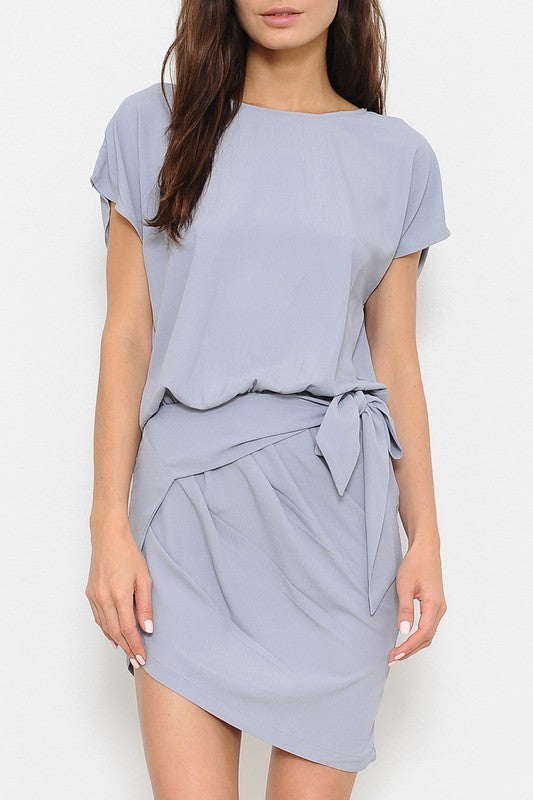 Elegant Fashion Grey Dress