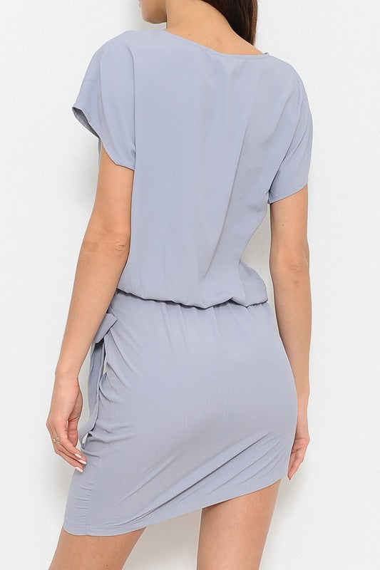 Elegant Fashion Grey Dress