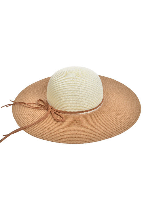 Summer Hat With Thin Bow Attachment