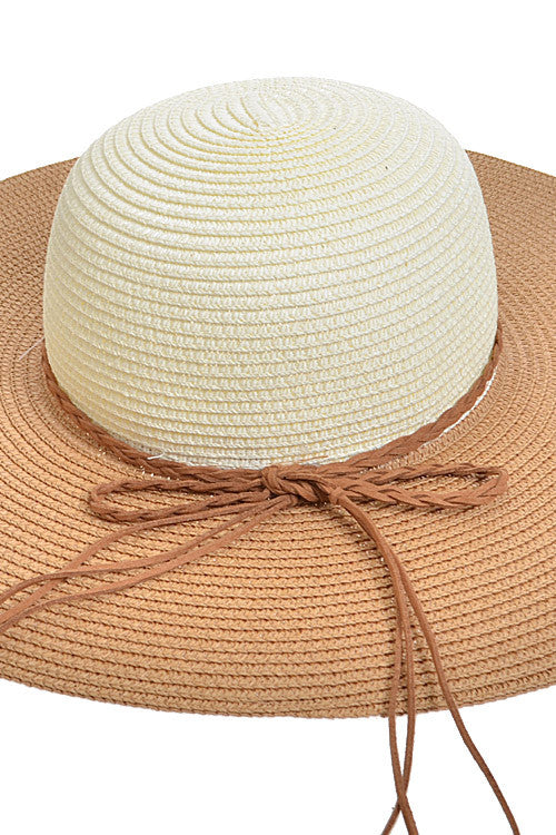 Summer Hat With Thin Bow Attachment