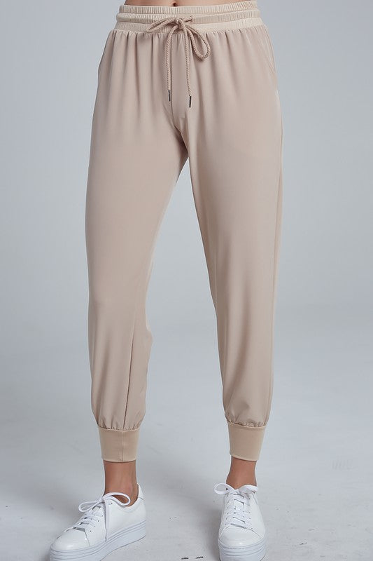 Elegant Light Beige Jagger Pants