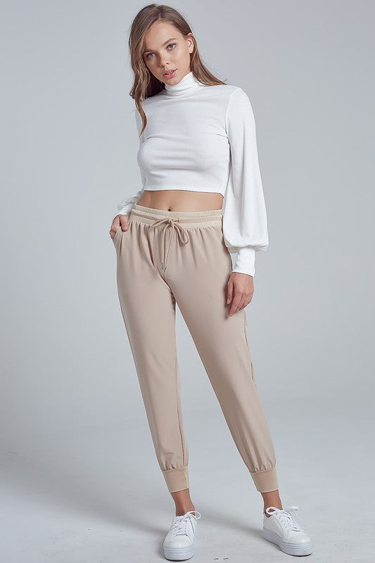 Elegant Light Beige Jagger Pants