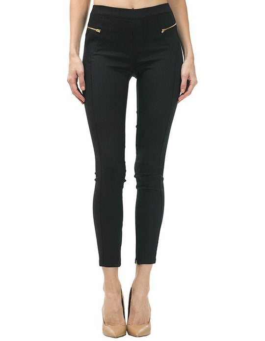 Black Zipper Pants