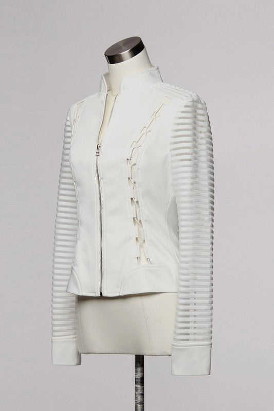 Elegant White Fashion Jacket
