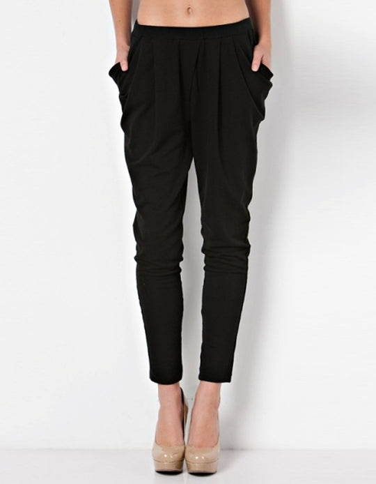 Edgy Draped Pants