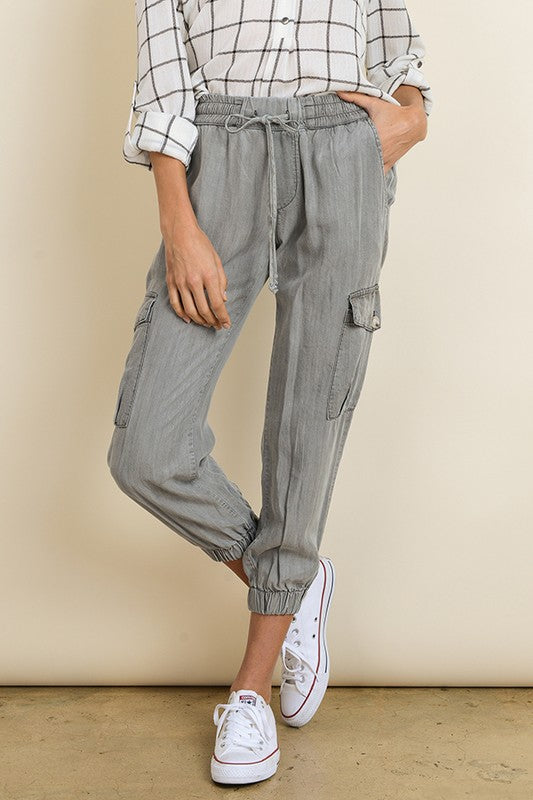 Fashion Grey Cargo Pants