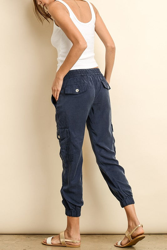 Fashion Navy Cargo Pants