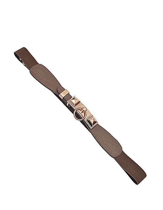 Fashion Beige & Gold Belt