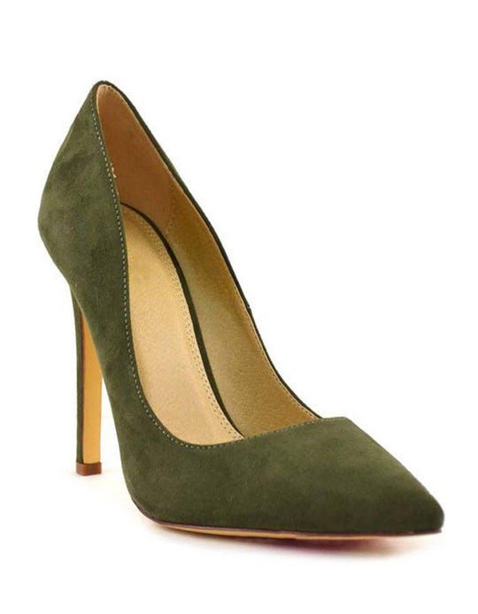 Fashion Olive Pointy Heels