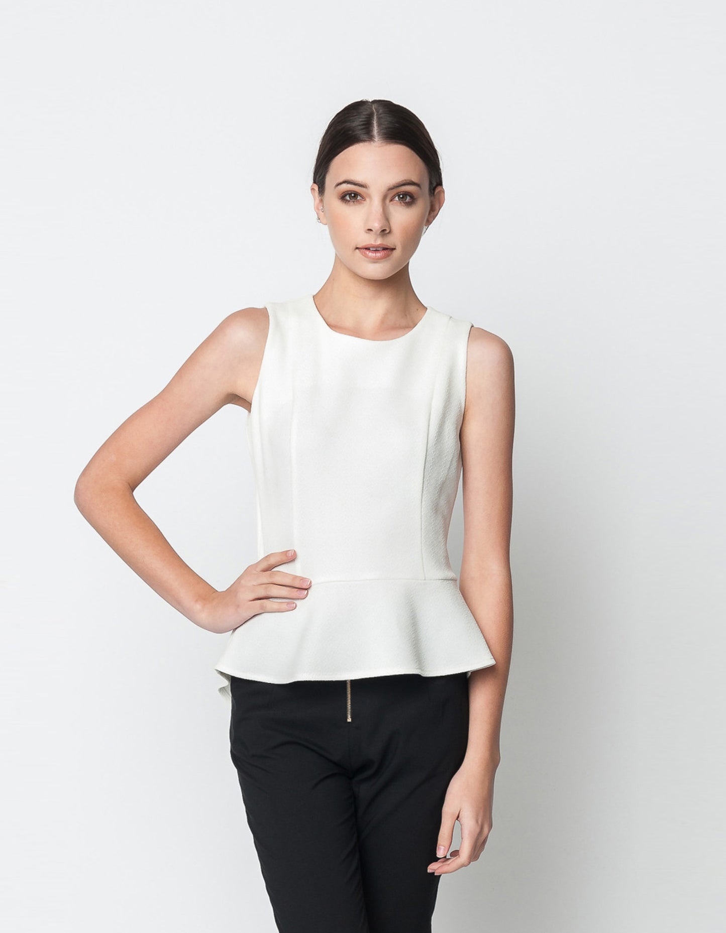 Fitted Elegant Peplum Top