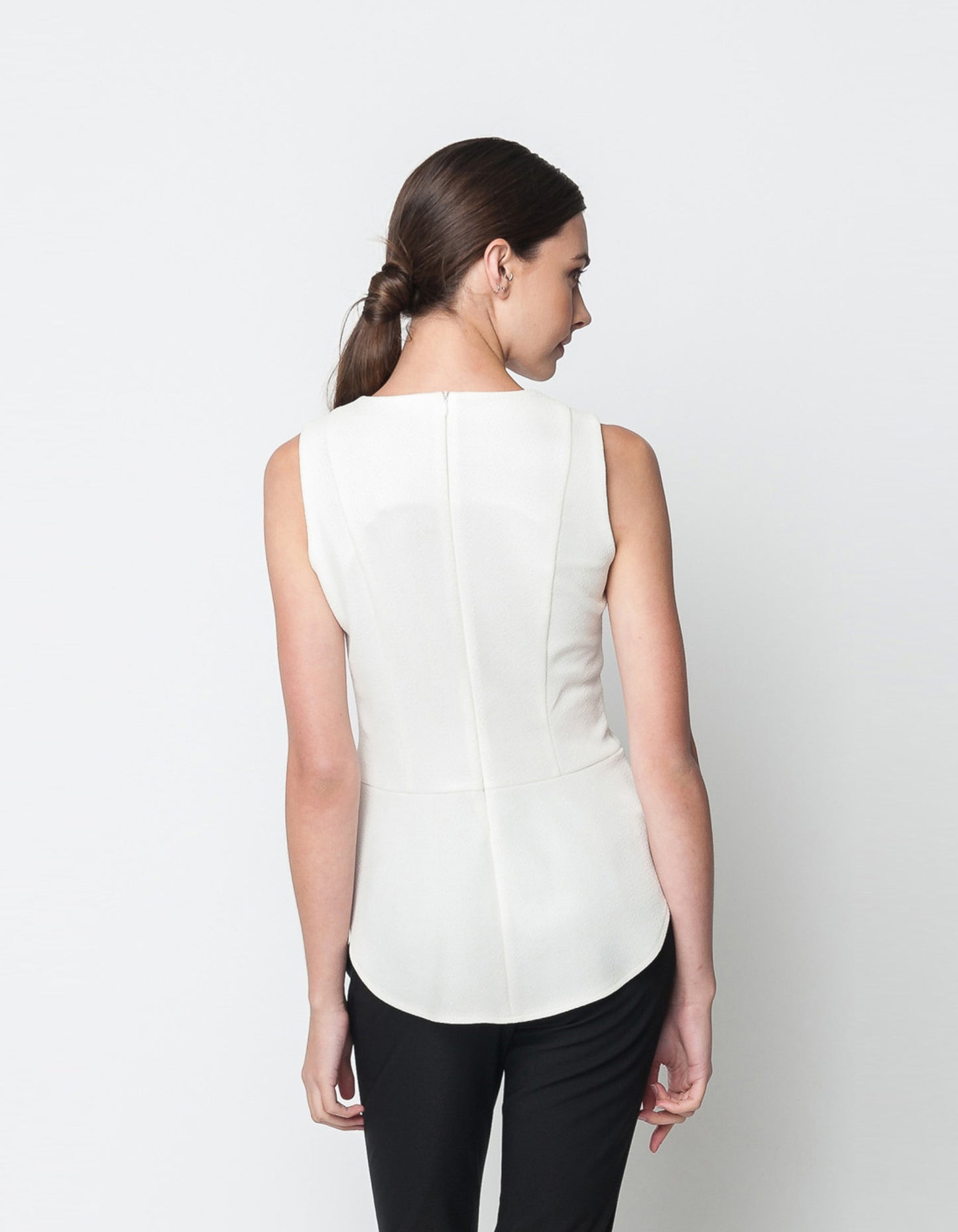 Fitted Elegant Peplum Top